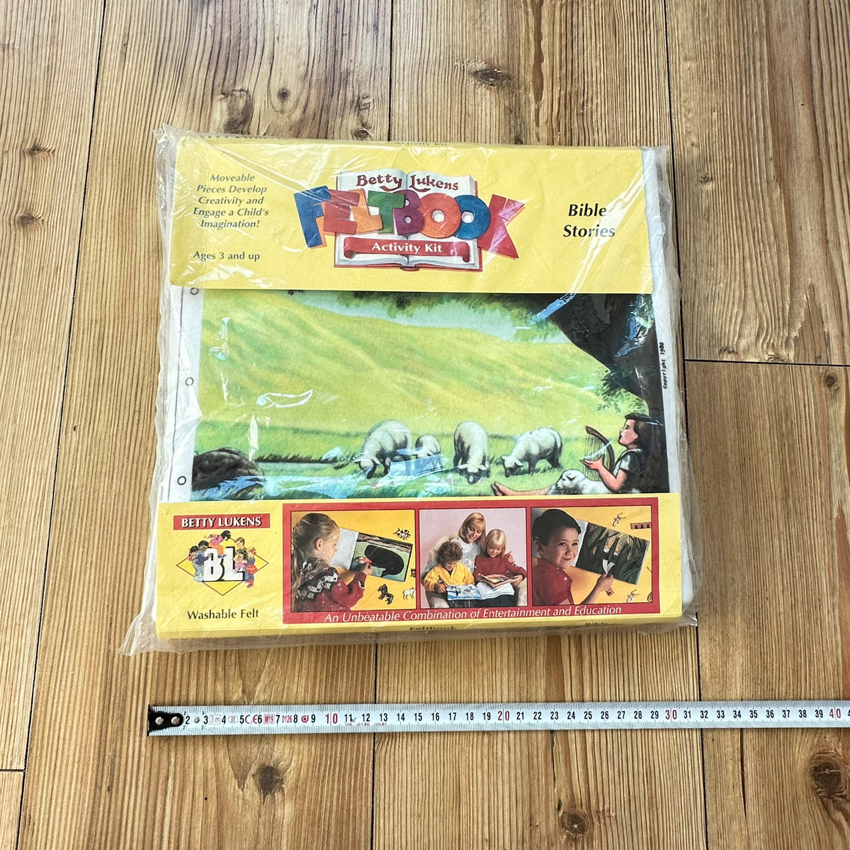 Betty Lukens Felt Activity Book Kit - Fortellinger fra Bibelen (1980) - Uåpnet !