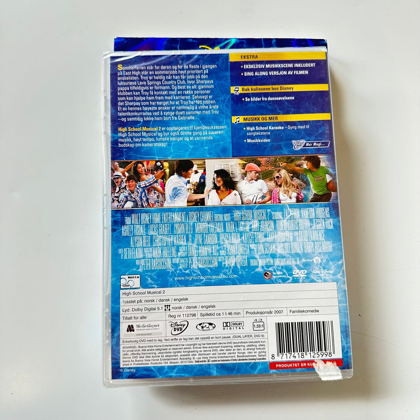 High School Musical 2 - Extended edition (DVD) - Ny i plast !
