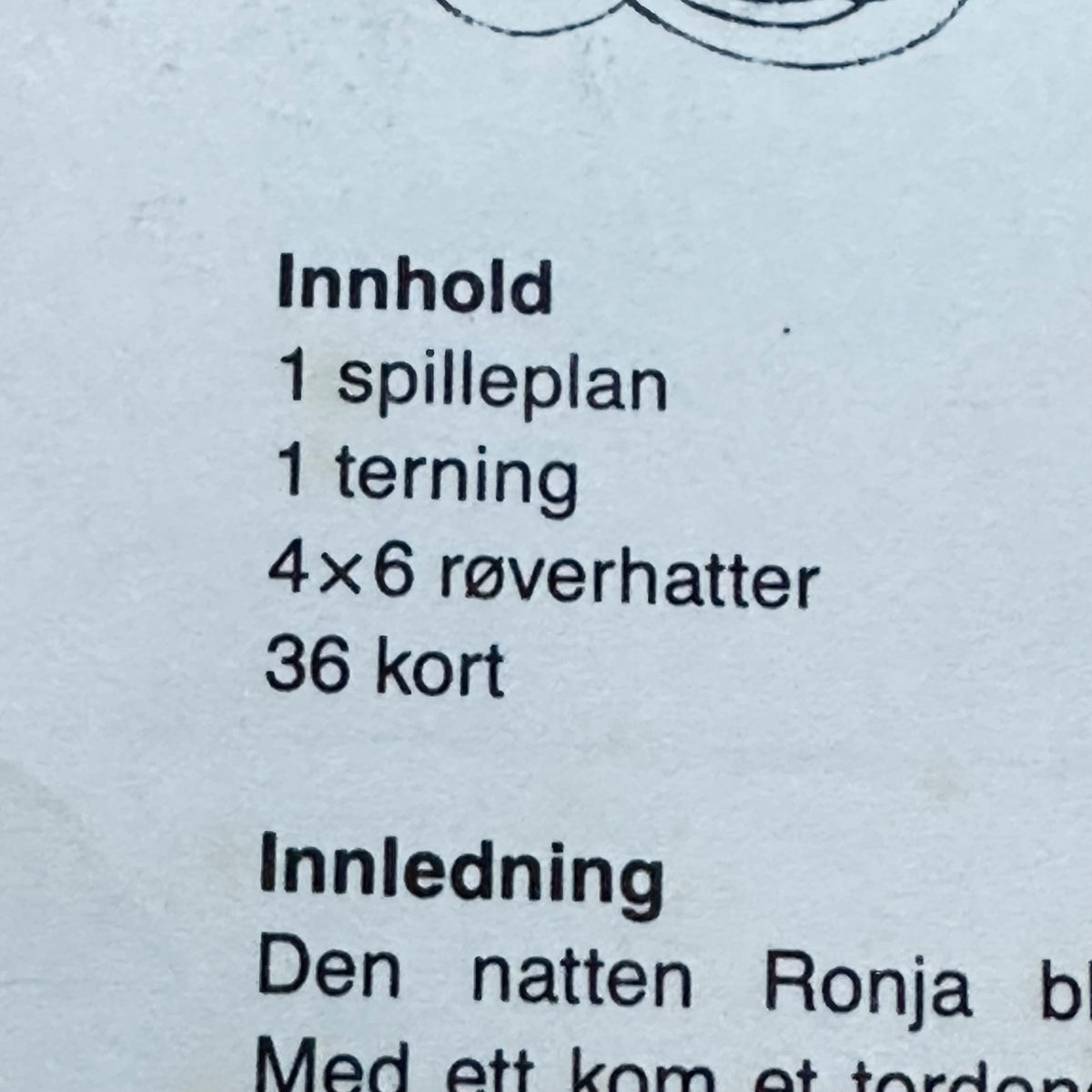Ronja Røverdatter brettspill fra 1985
