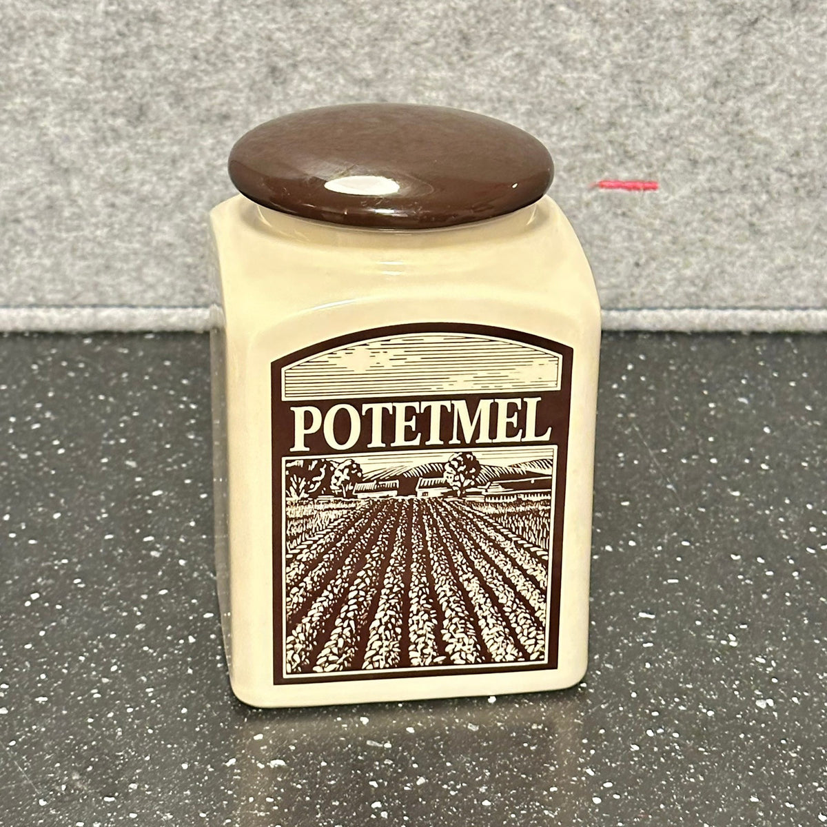 Vintage Potetmel krukke i porselen fra HOFF