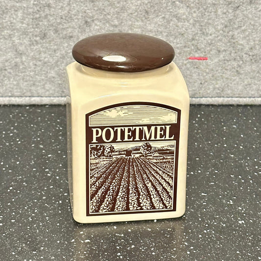 Vintage Potetmel krukke i porselen fra HOFF