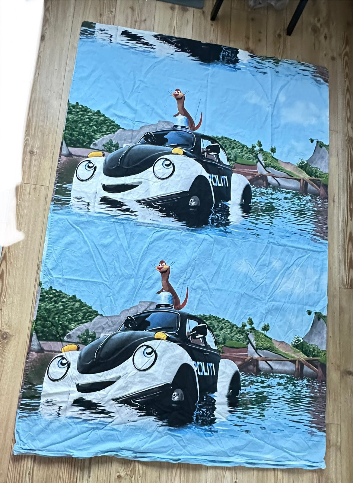 Pelle Politibil sengetøy (140 x 200cm / 50 x 70cm)