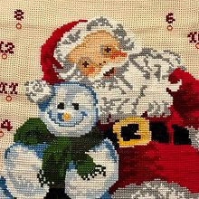 Stor Håndbrodert julekalender (81 x 121 cm + beslag)