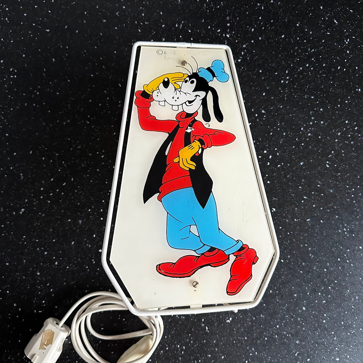 Walt Disney - Eldre Langbein vegglampe i glass