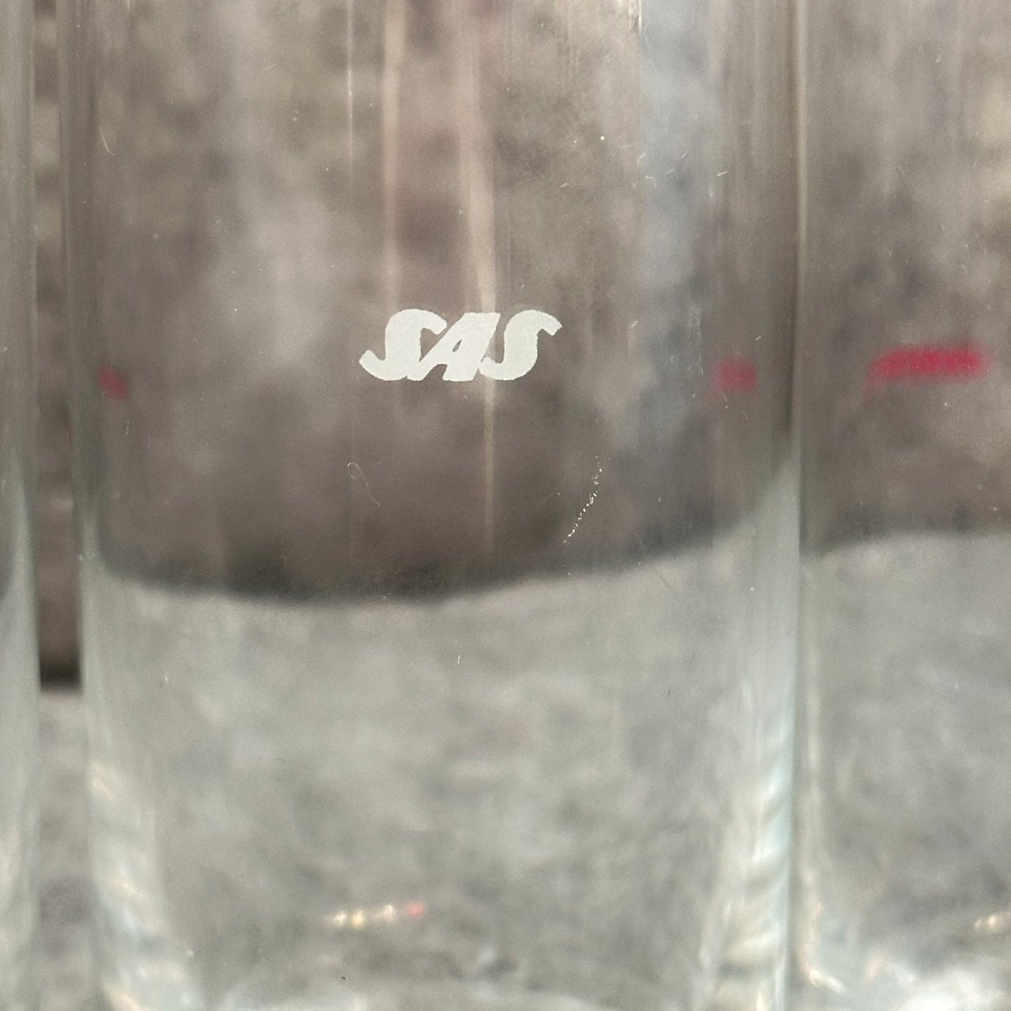 Vintage glass med SAS logo (4 stk)