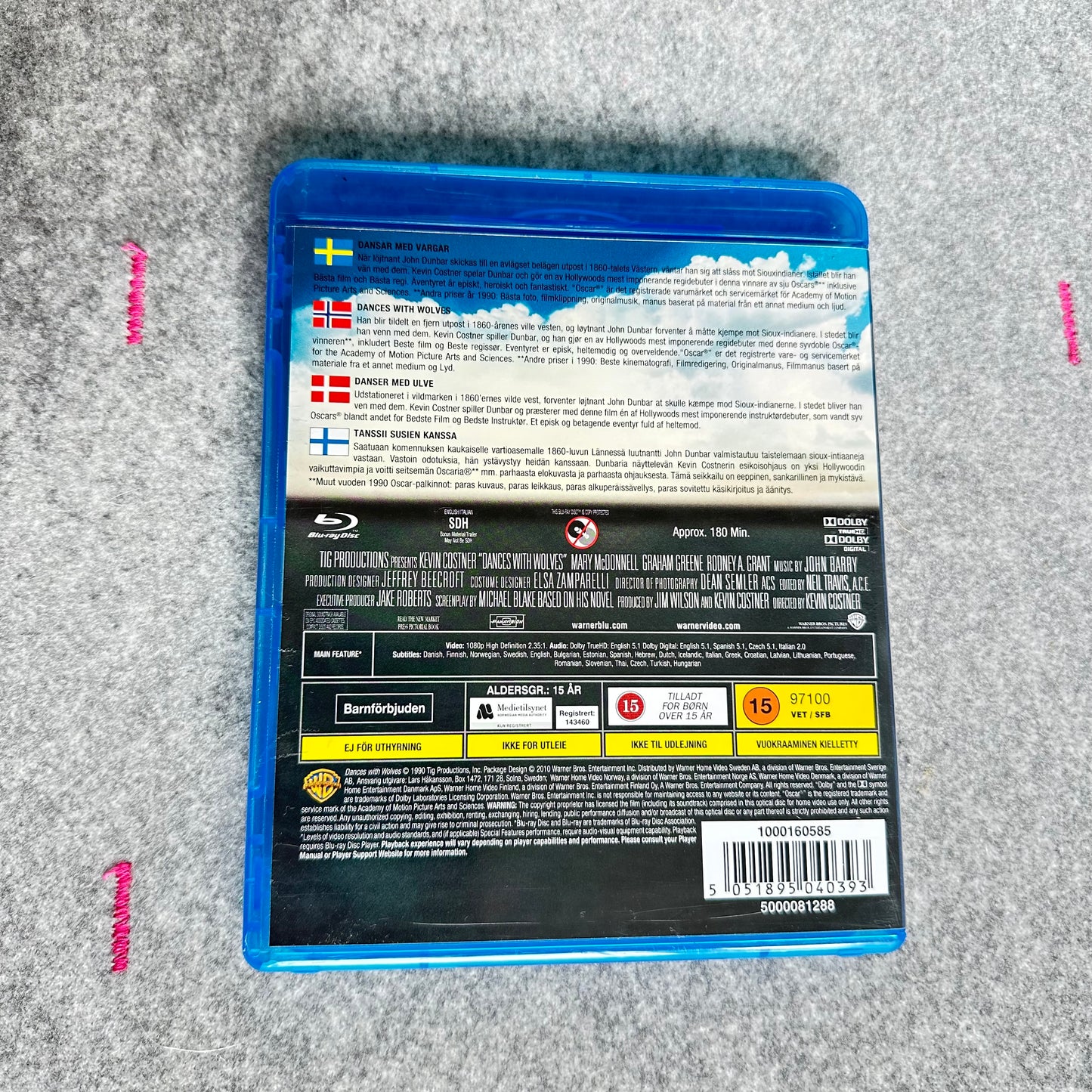Danser med ulver (Blu-ray) - Ny i plast !