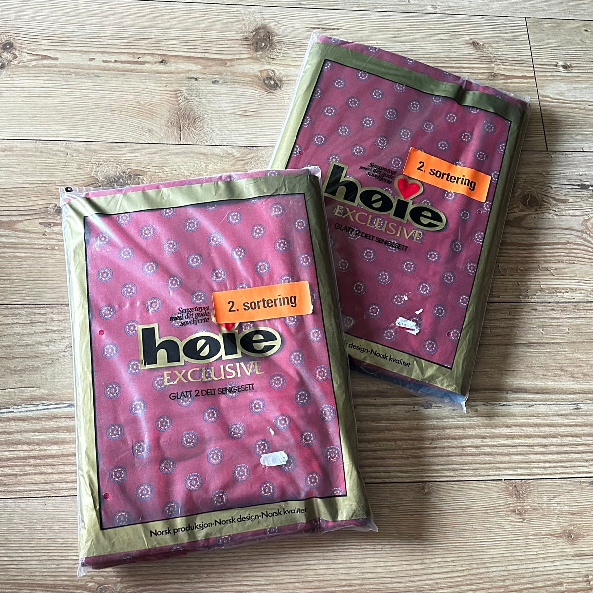 HØiE EXCLUSIVE 2-delt Glatt sengesett (2 sett) - Uåpnet !