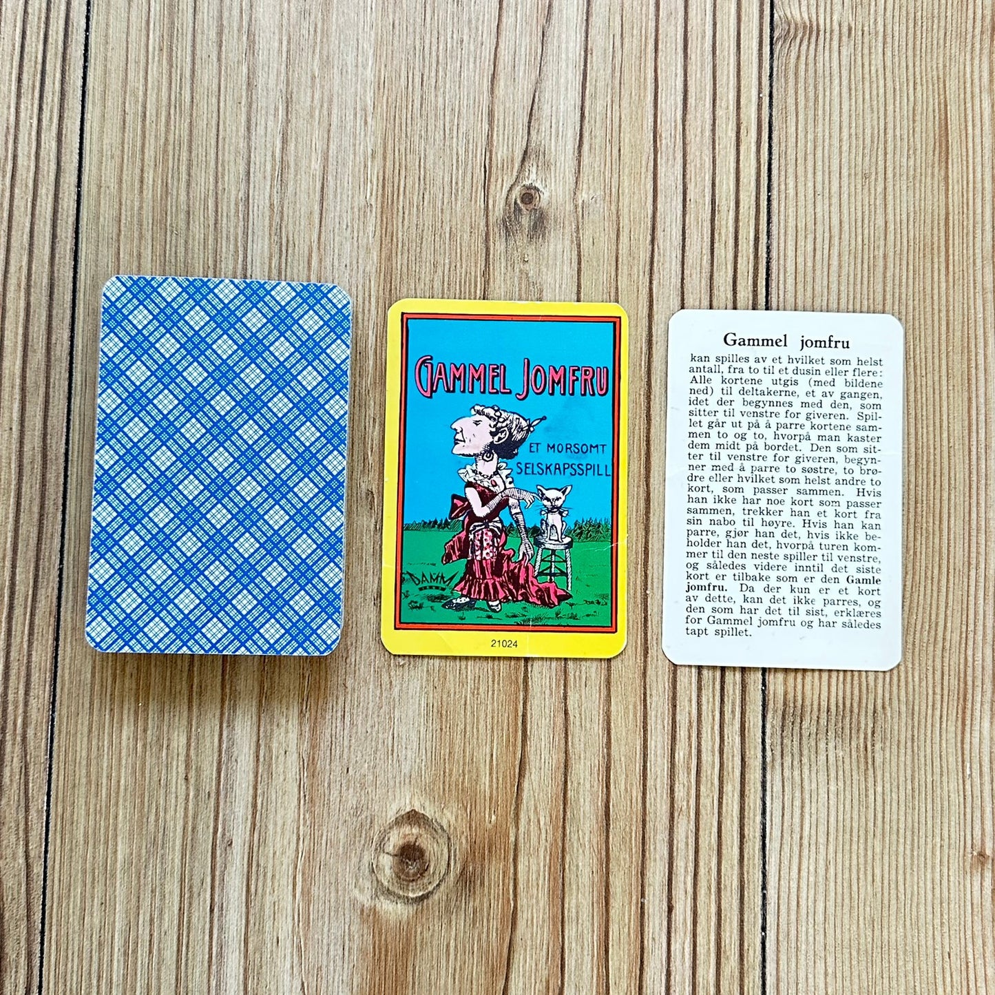 Gammel jonfru - kortspill fra DAMM