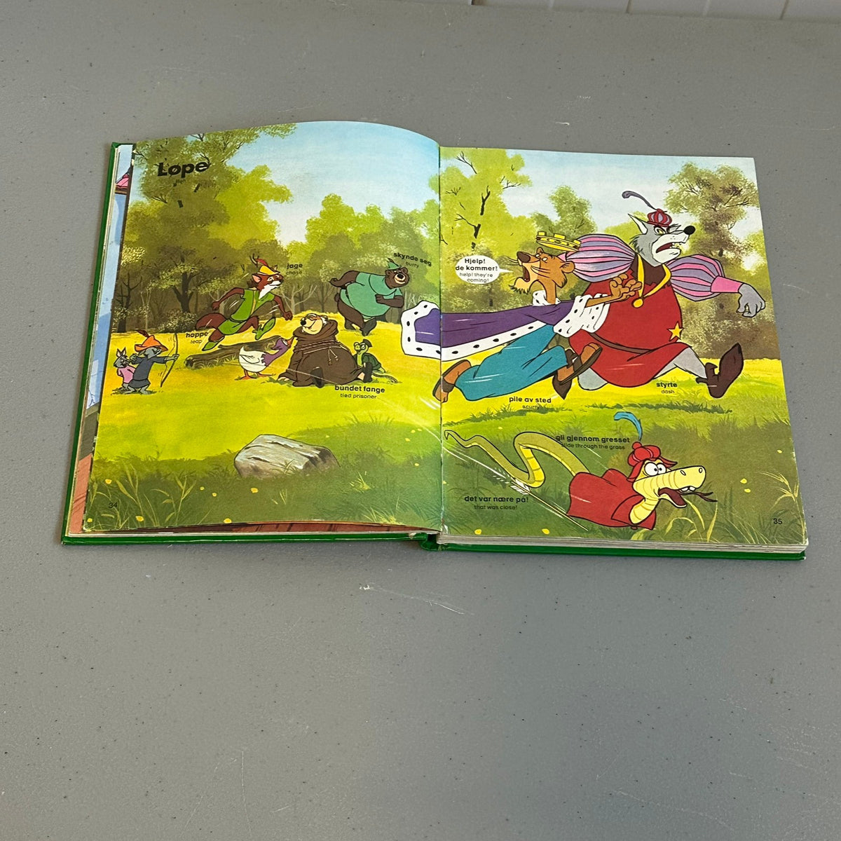 LEK MED ORD: Verber - Walt Disney bok fra 1976