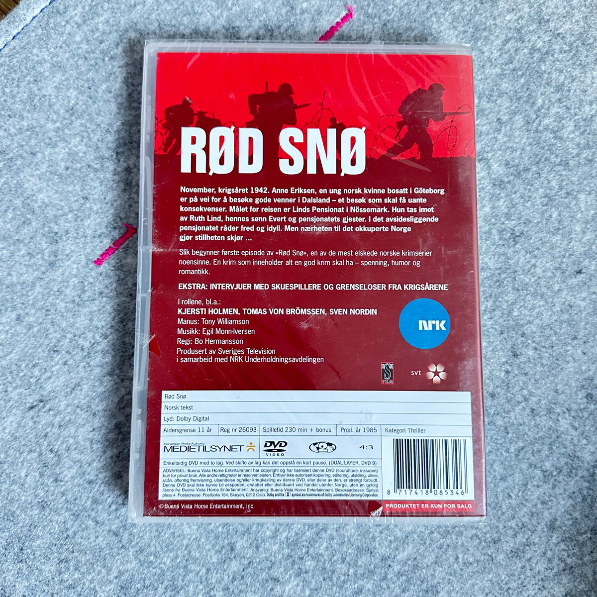 RØD SNØ (DVD) Ny i plast