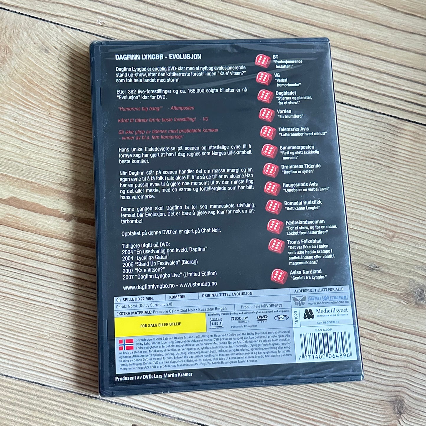 DAGFINN LYNGBØ - Evolusjon (DVD) - Ny i plast!