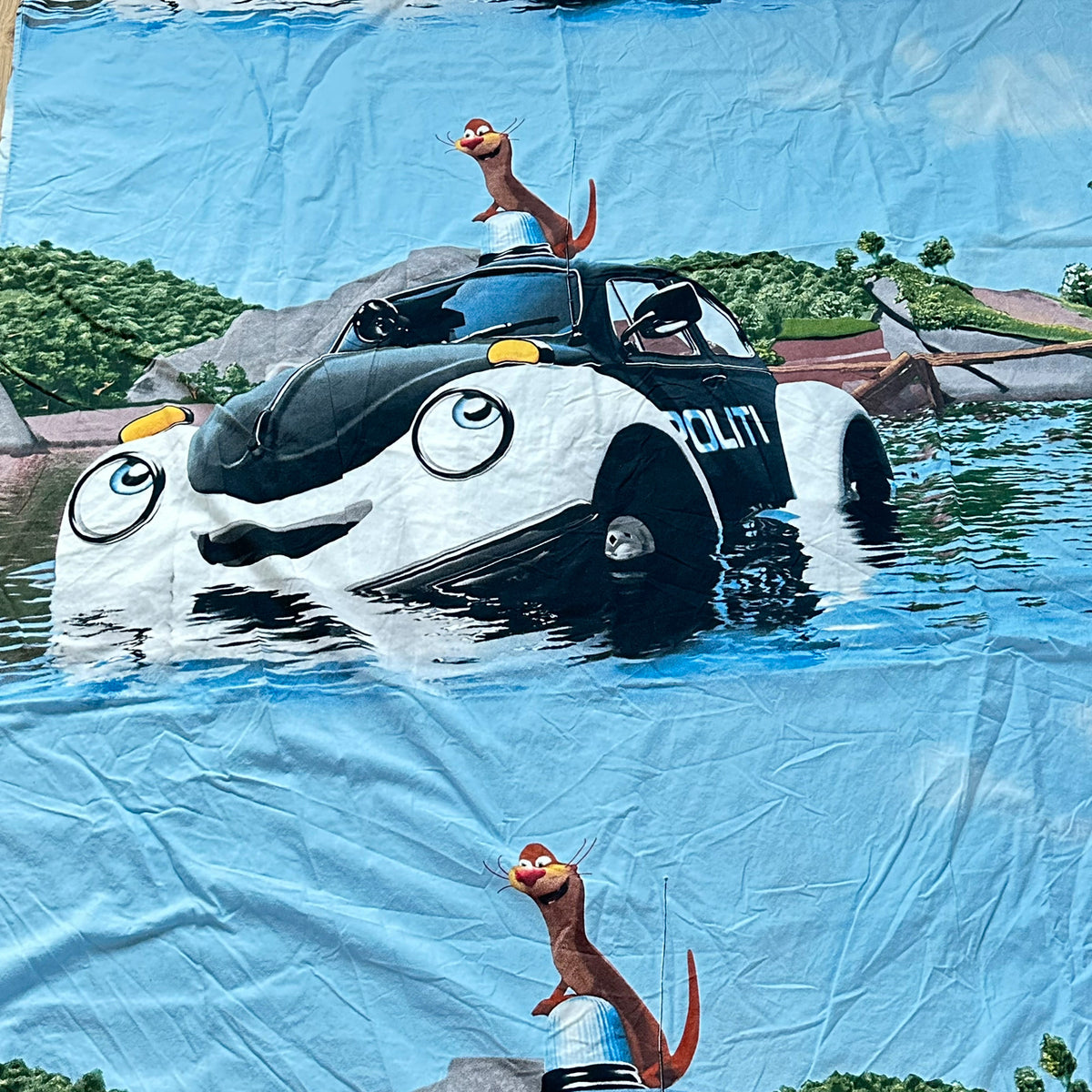 Pelle Politibil sengetøy (140 x 200cm / 50 x 70cm)