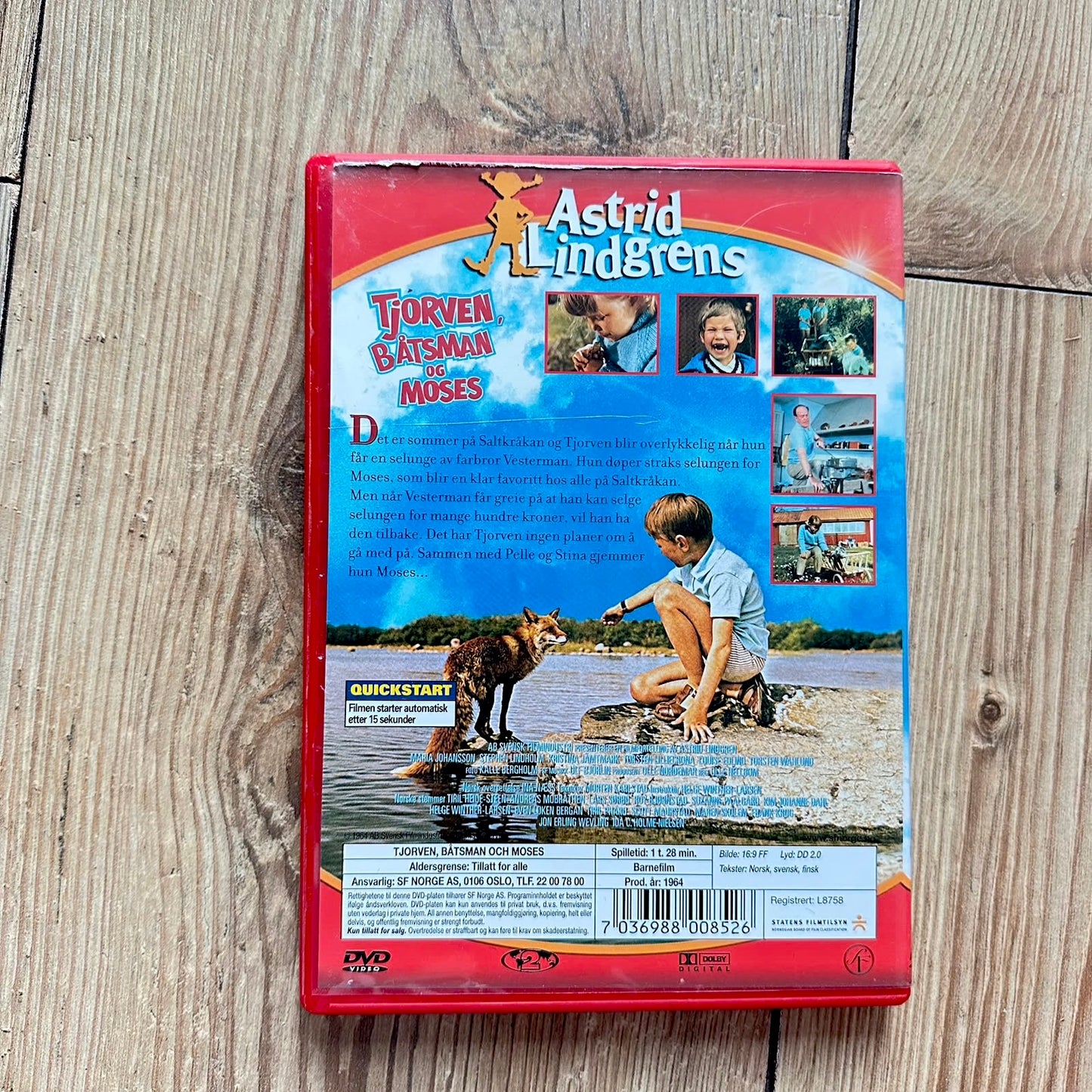 Tjorven, Båtsman og Mysak (DVD)