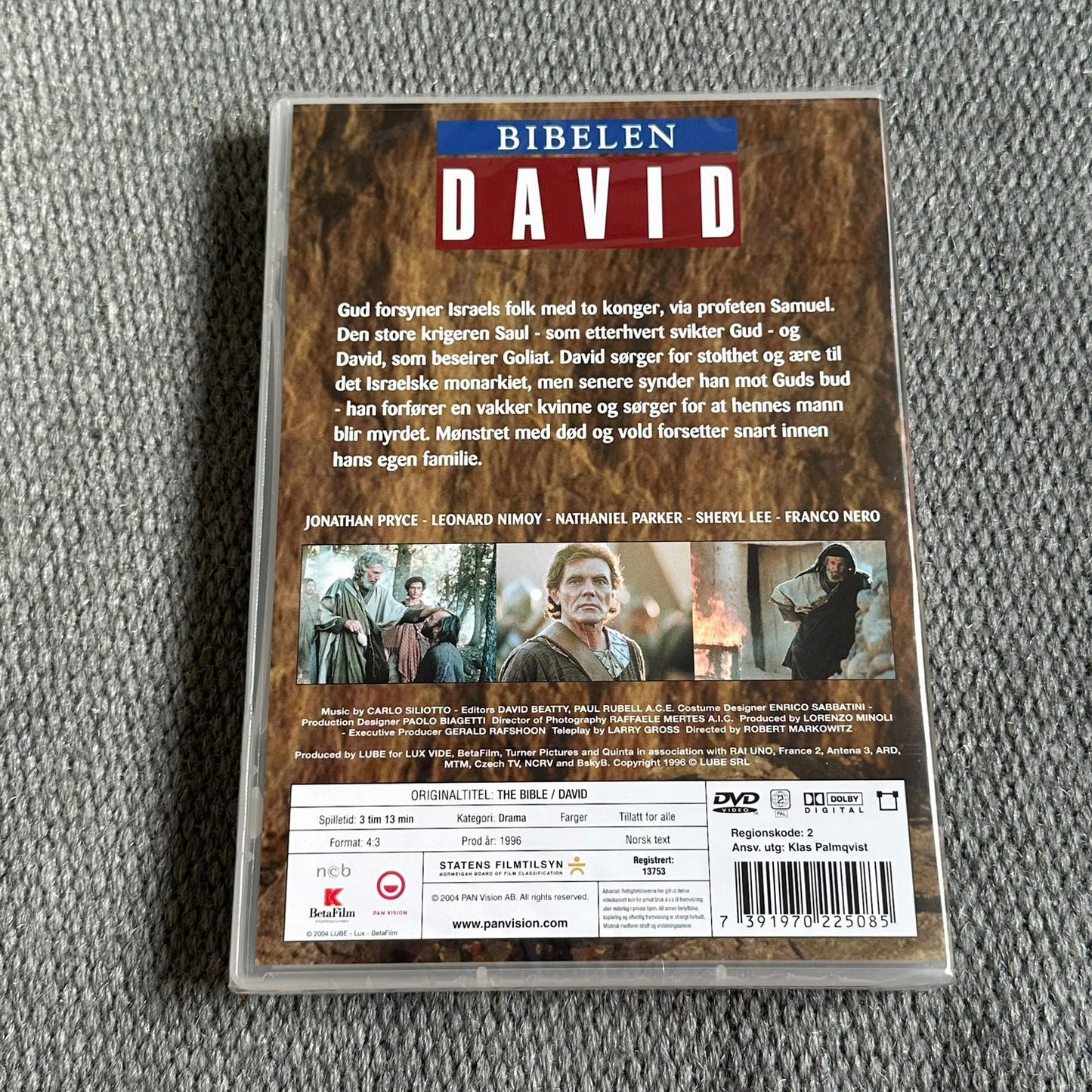 BIBELEN: DAVID (DVD) - Ny i plast !