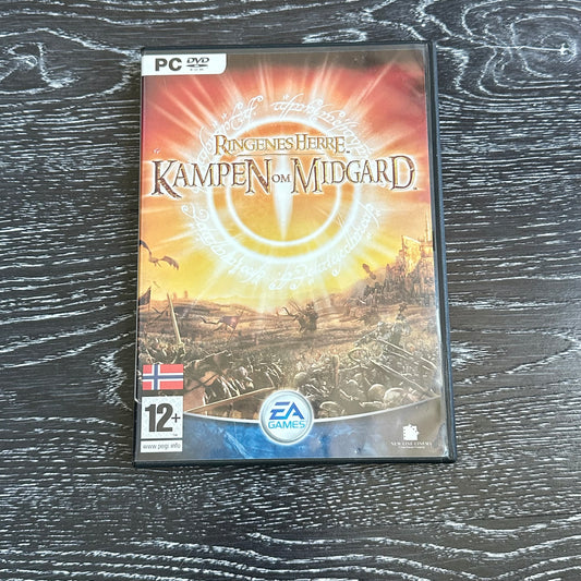 Ringenes Herre Kampen om Midgård (PC DVD) - som ny!