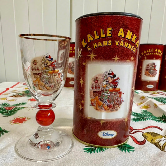 Disney Jul Firkløveren glass til Akevitt / likør - Nye !