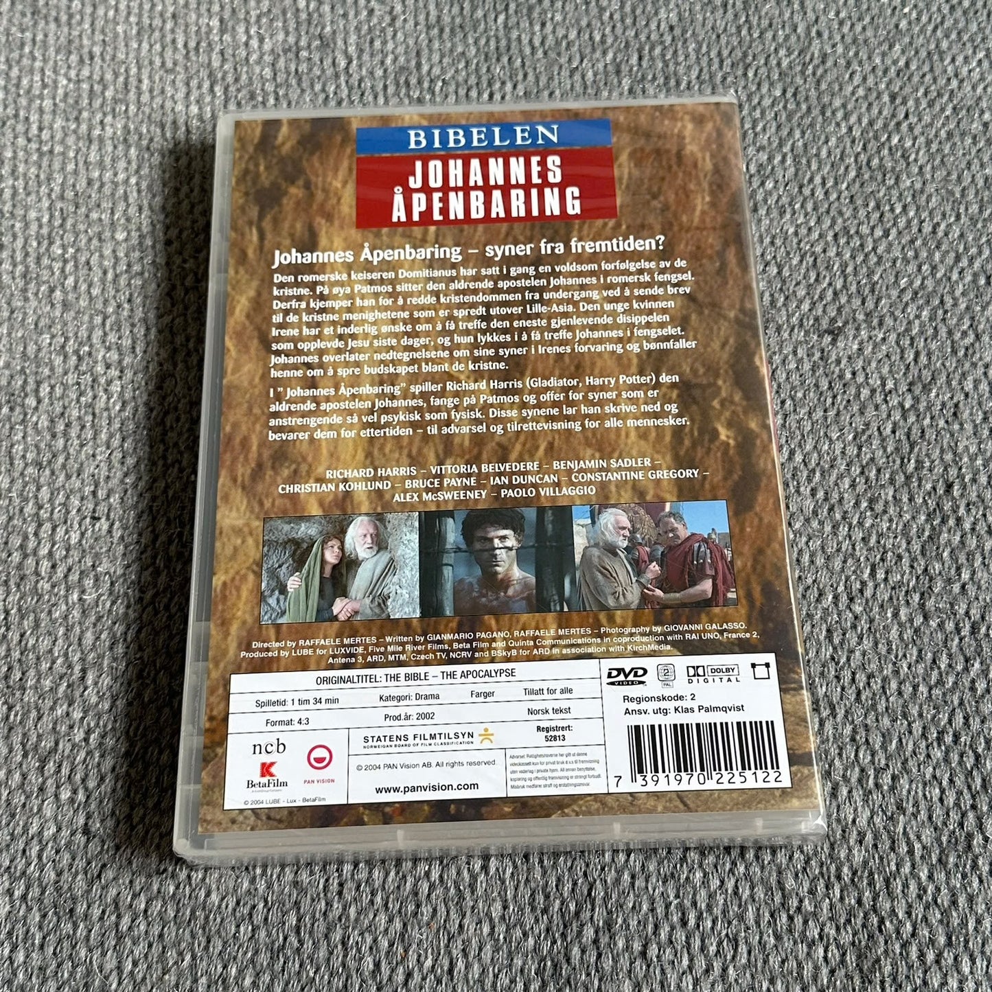 BIBELEN: JOHANNES ÅPENBARING (DVD) - Ny i plast !