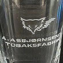Asbjørnsens Eventyr blanding reklame på Krystallvase fra Hadeland Glassverk
