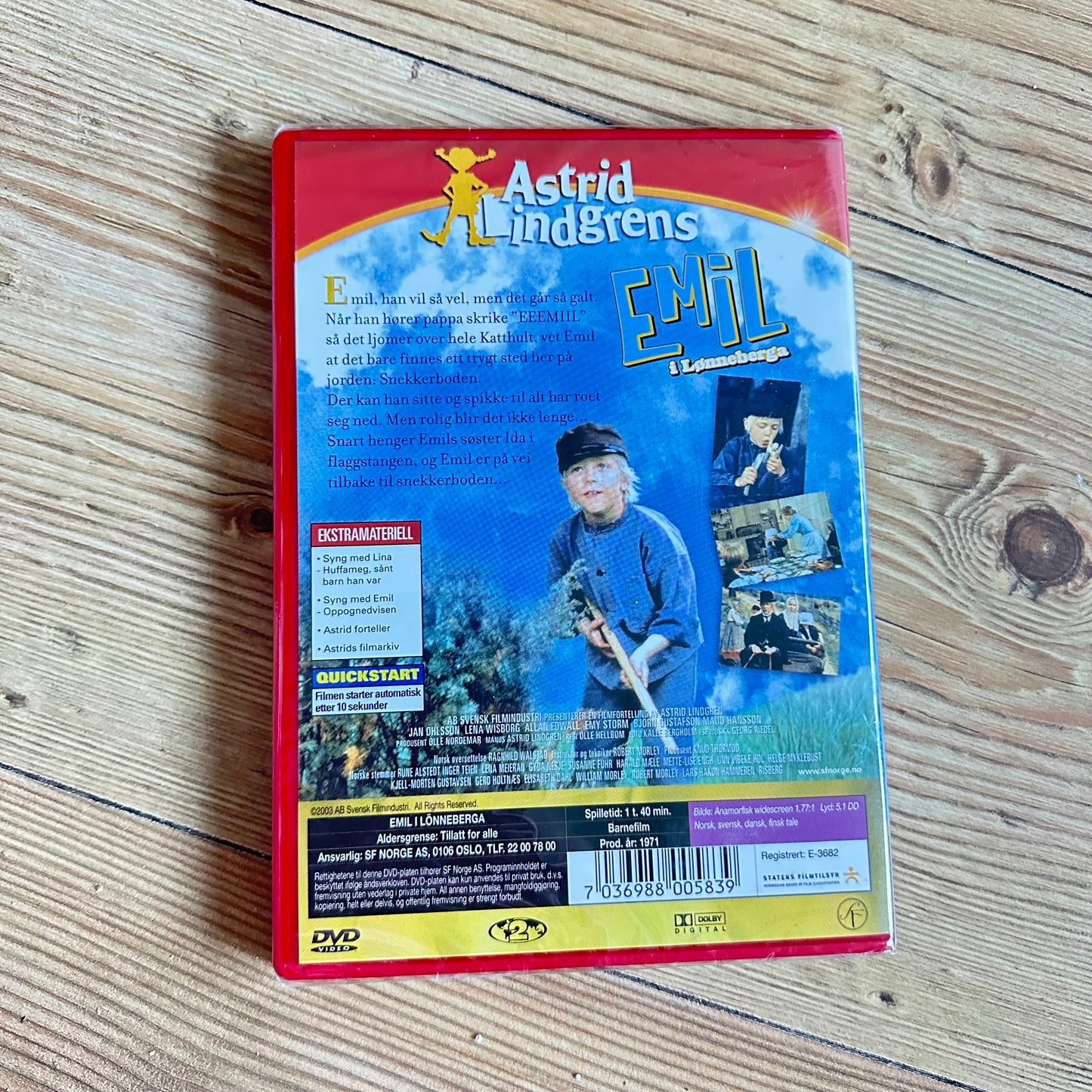 Emil i Lønneberga (DVD) - Ny i plast!