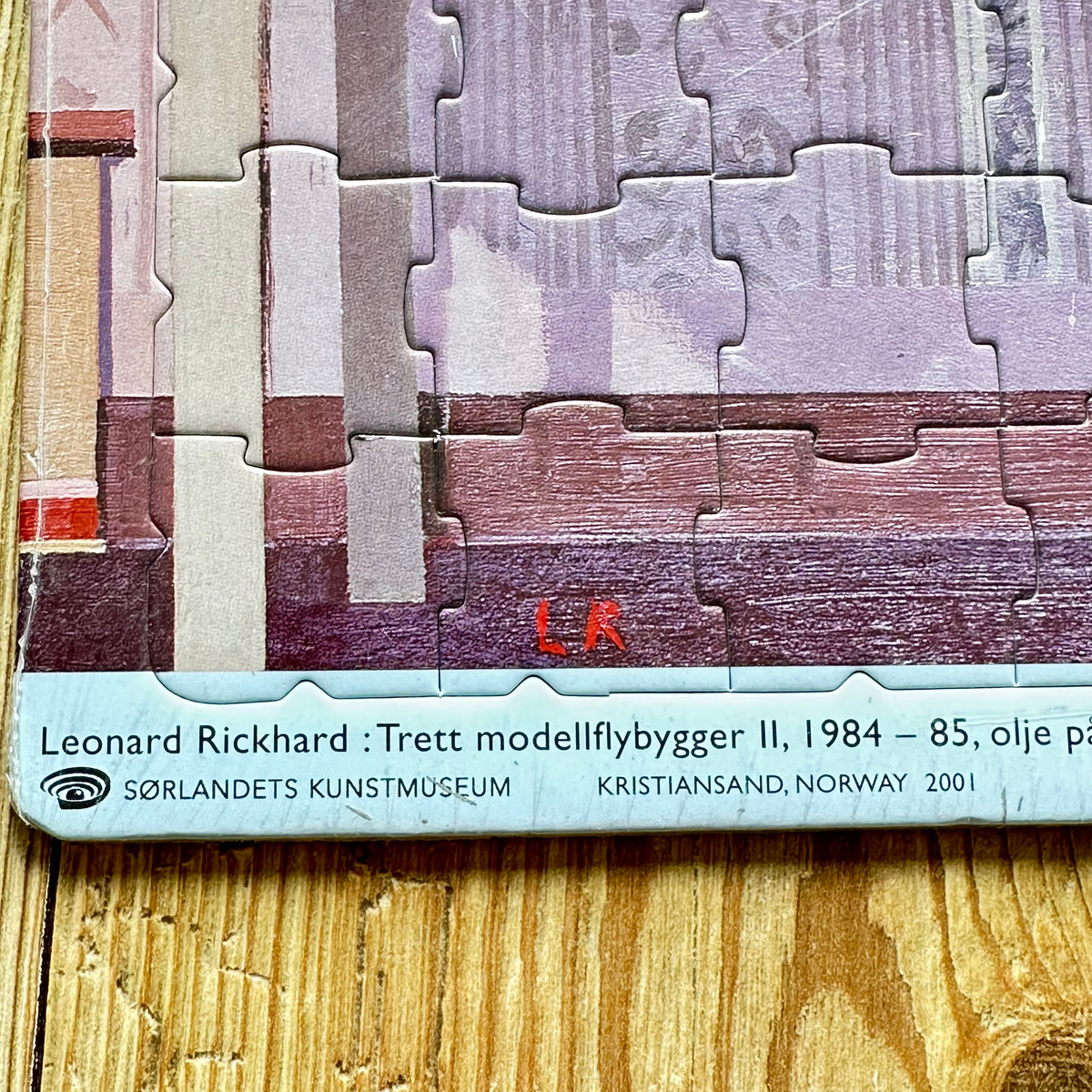 Puslespill Leonard Rickhard - Trett modellflybygger II (1984-85) forseglet