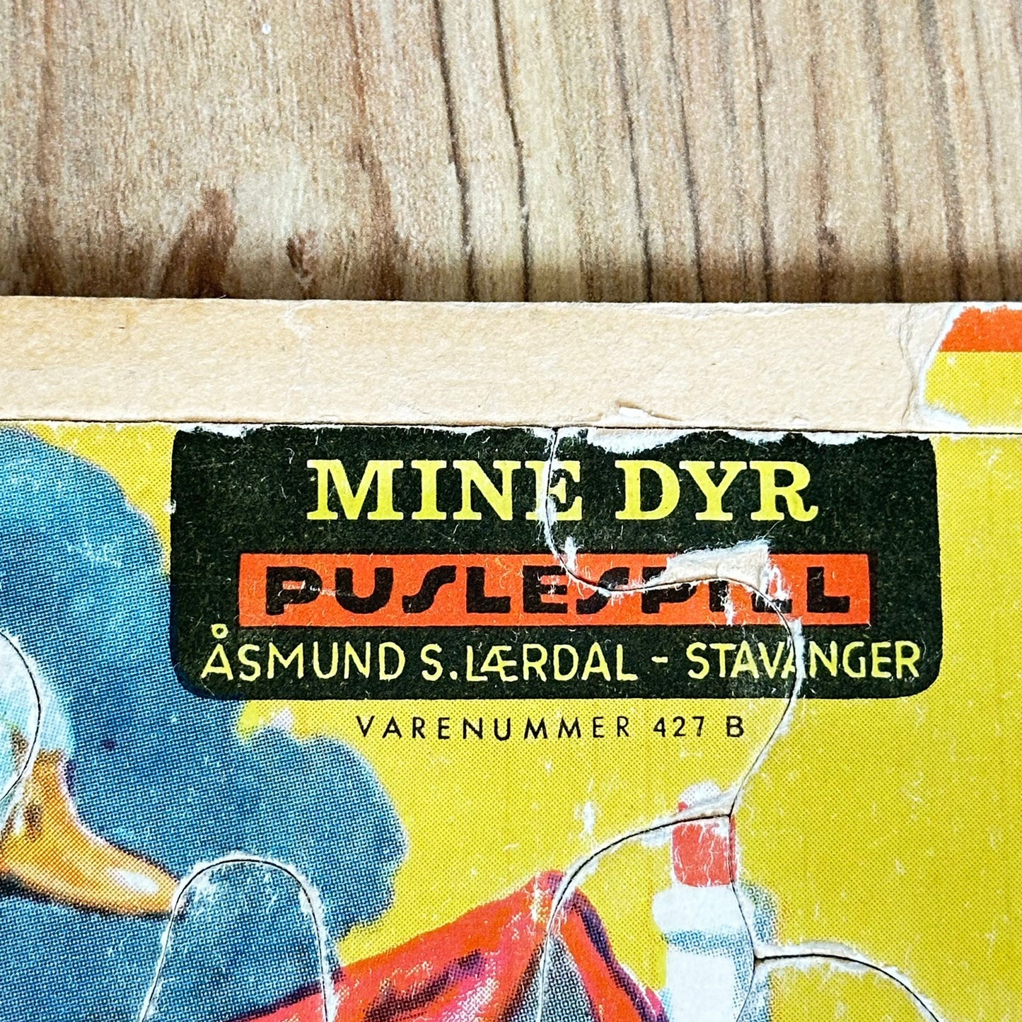 Åsmund S. Lærdal puslespill Nr. 427 B - Mine Dyr