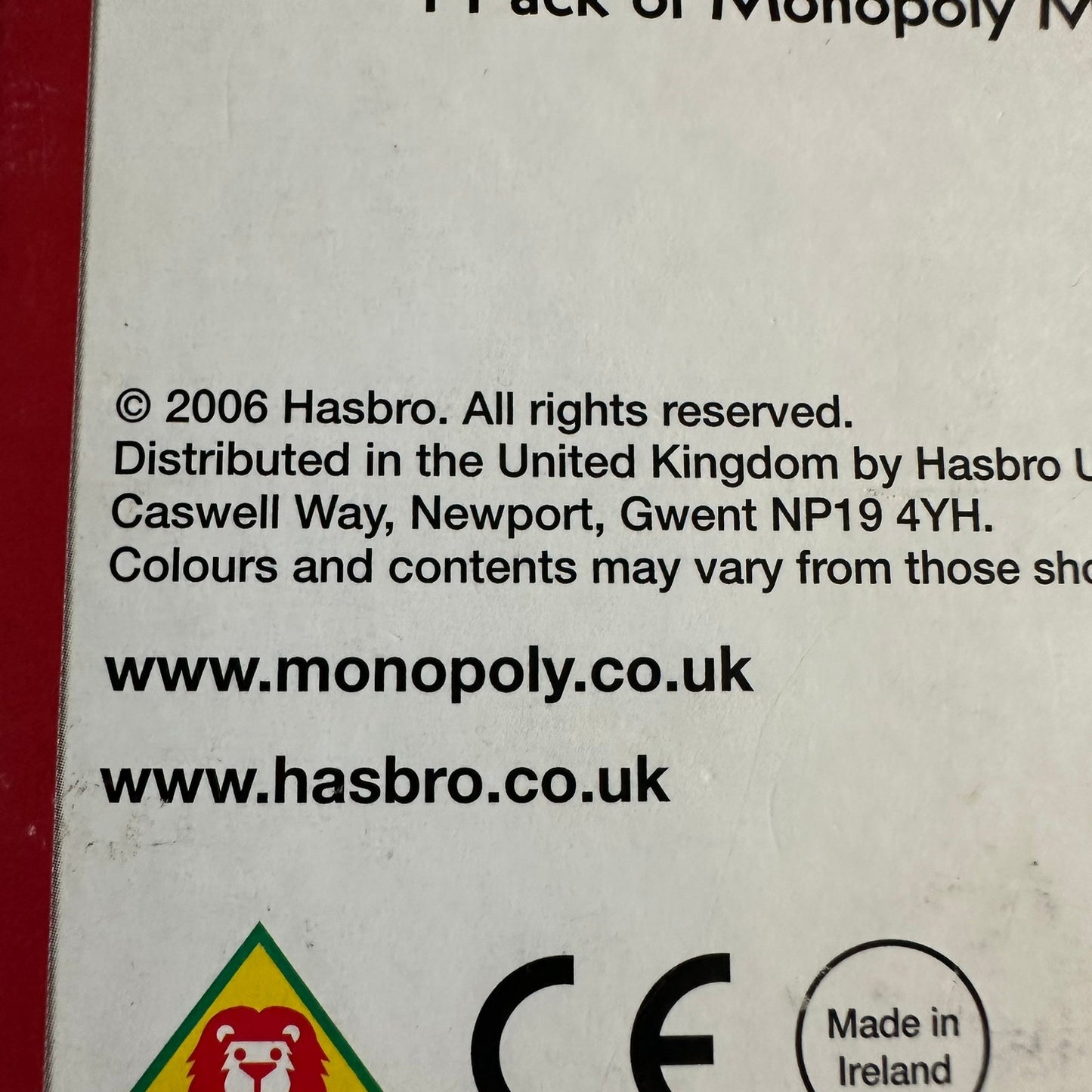 MONOPOLY med gater i London (2006)