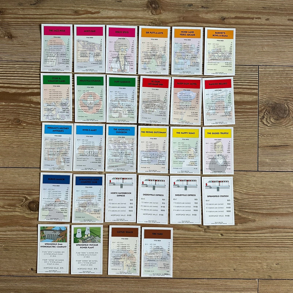 The Simpsons MONOPOLY (fra 2003)