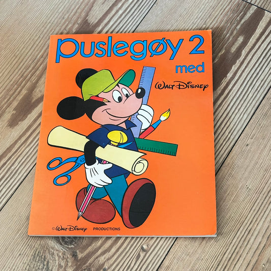 Gammel Aktivitetsbok med Walt Disney fra 1977 - ubrukt !