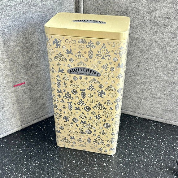 MØLLERENS metallboks (Oppbevaringsboks for mel) - ubrukt !