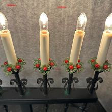 Vintage elektrisk Adventslysestake i metall