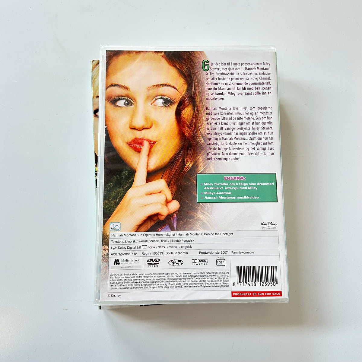 Hannah Montana - En stjernes hemmelighet (DVD) Ny i plast!