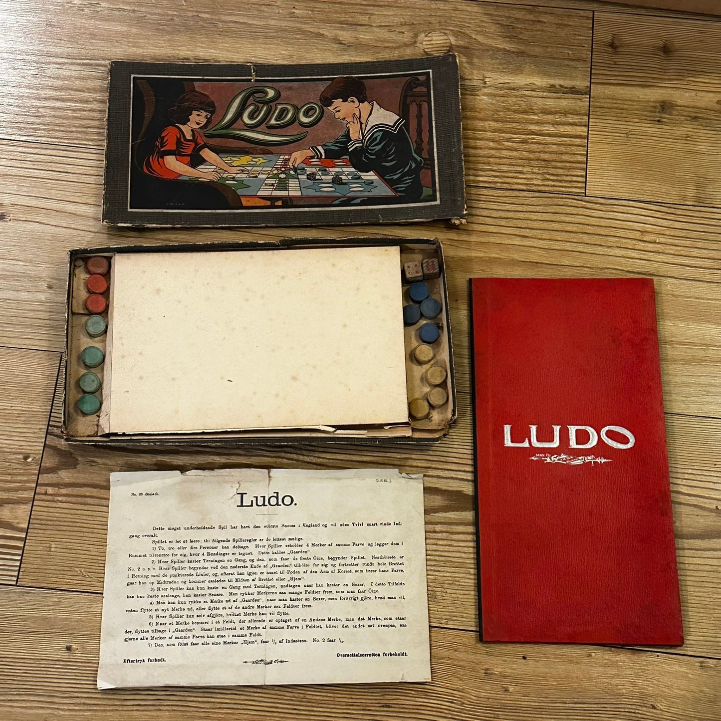 Gammelt LUDO fra tidlig 1930-tall
