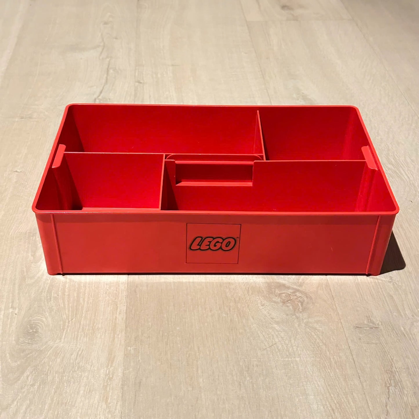 LEGO sorteringsboks / oppbevaringsboks med hank fra 1970-tallet