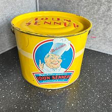 IDUN SENNEP - Gammel metall bøtte med hank 
fra 1950-tallet
