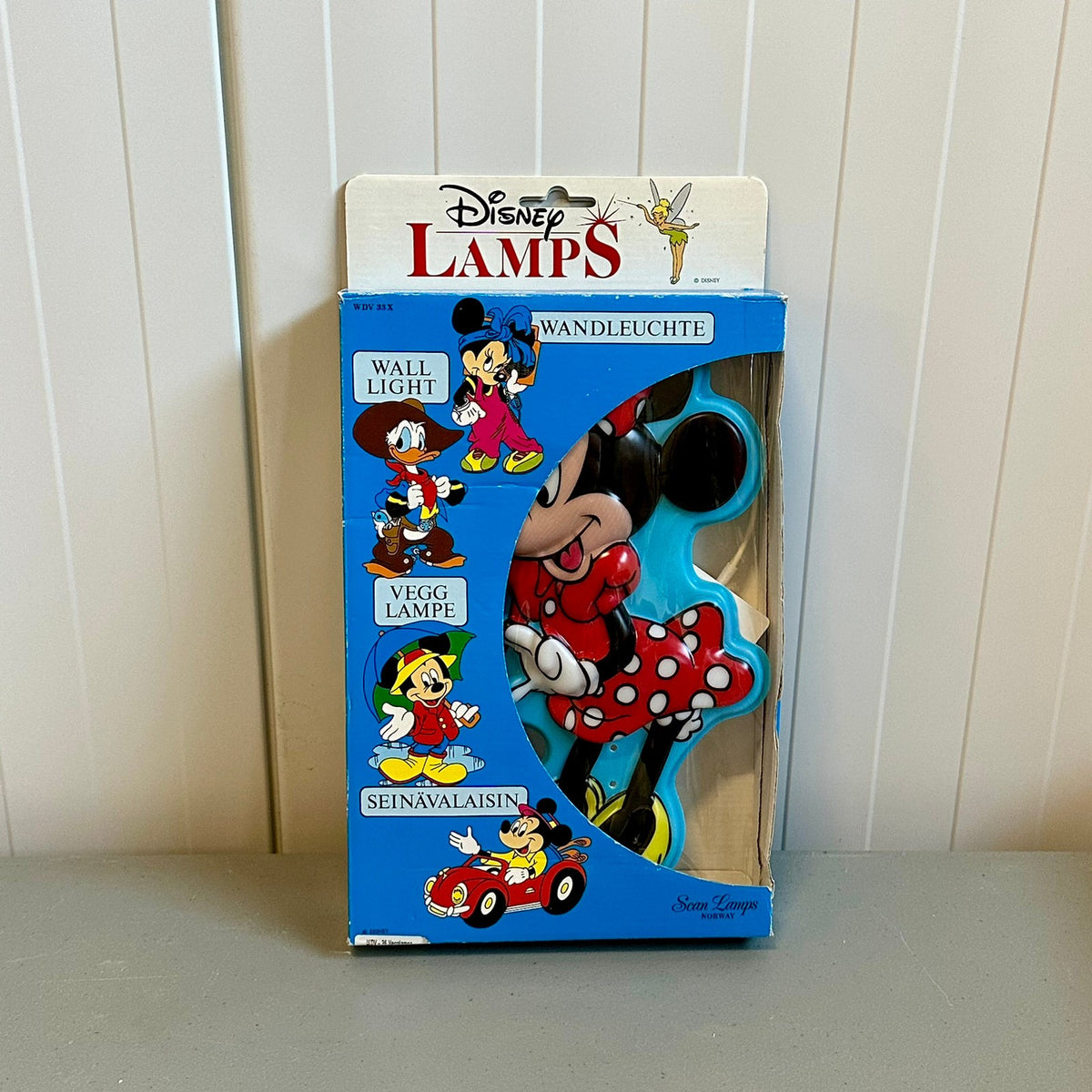Vintage Minni vegglampe - Ny i eske !