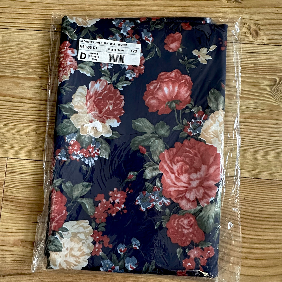 Vintage 2 x pakker med 10 meter stoff (10m x 1,6m)
