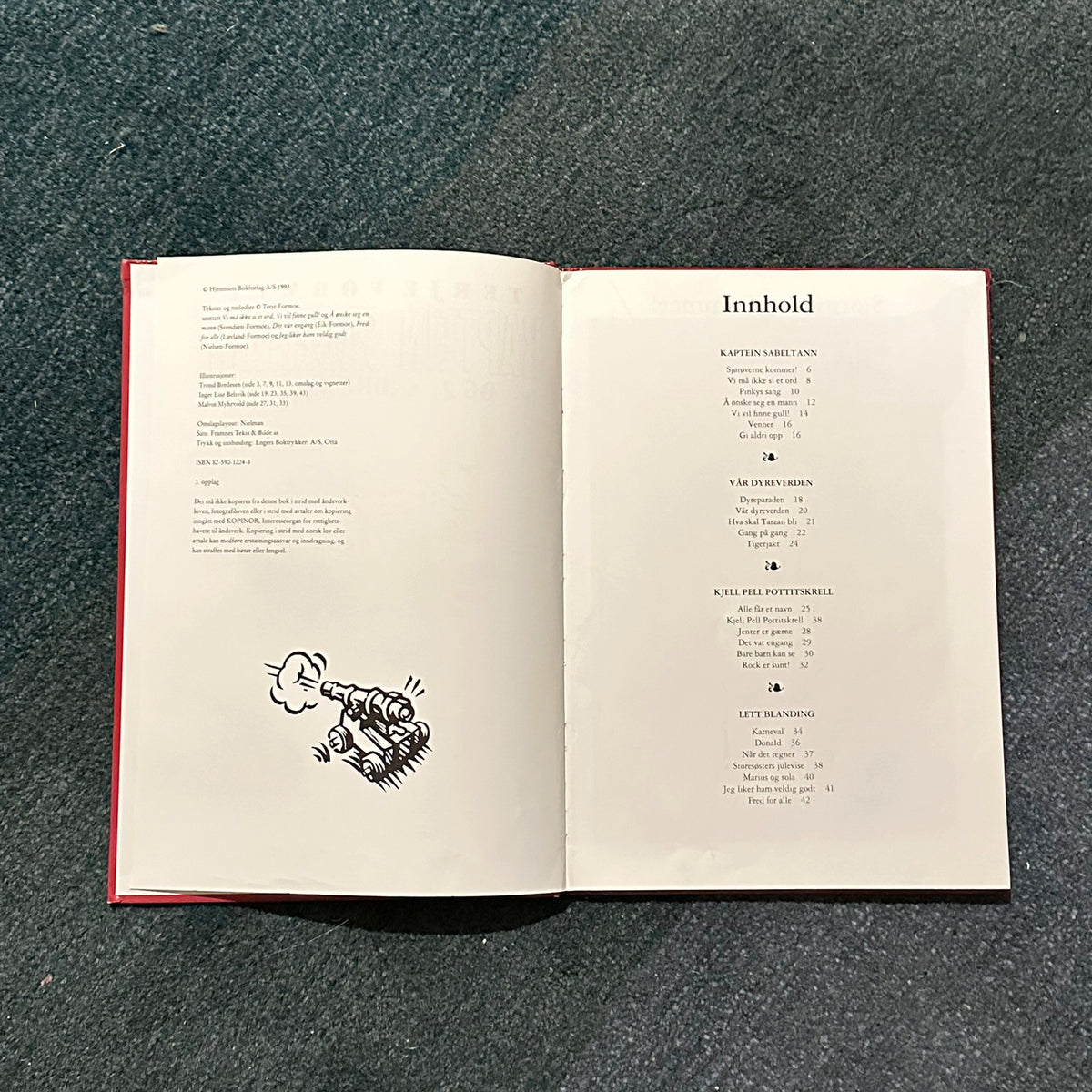 Kaptein Sabeltann og 24 andre sanger (av: Terje Formoe, 1993)