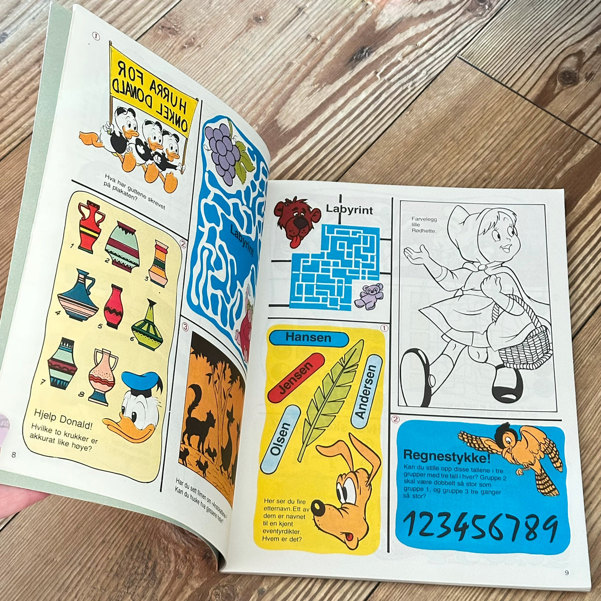 Gammel Aktivitetsbok med Walt Disney fra 1977 - ubrukt !
