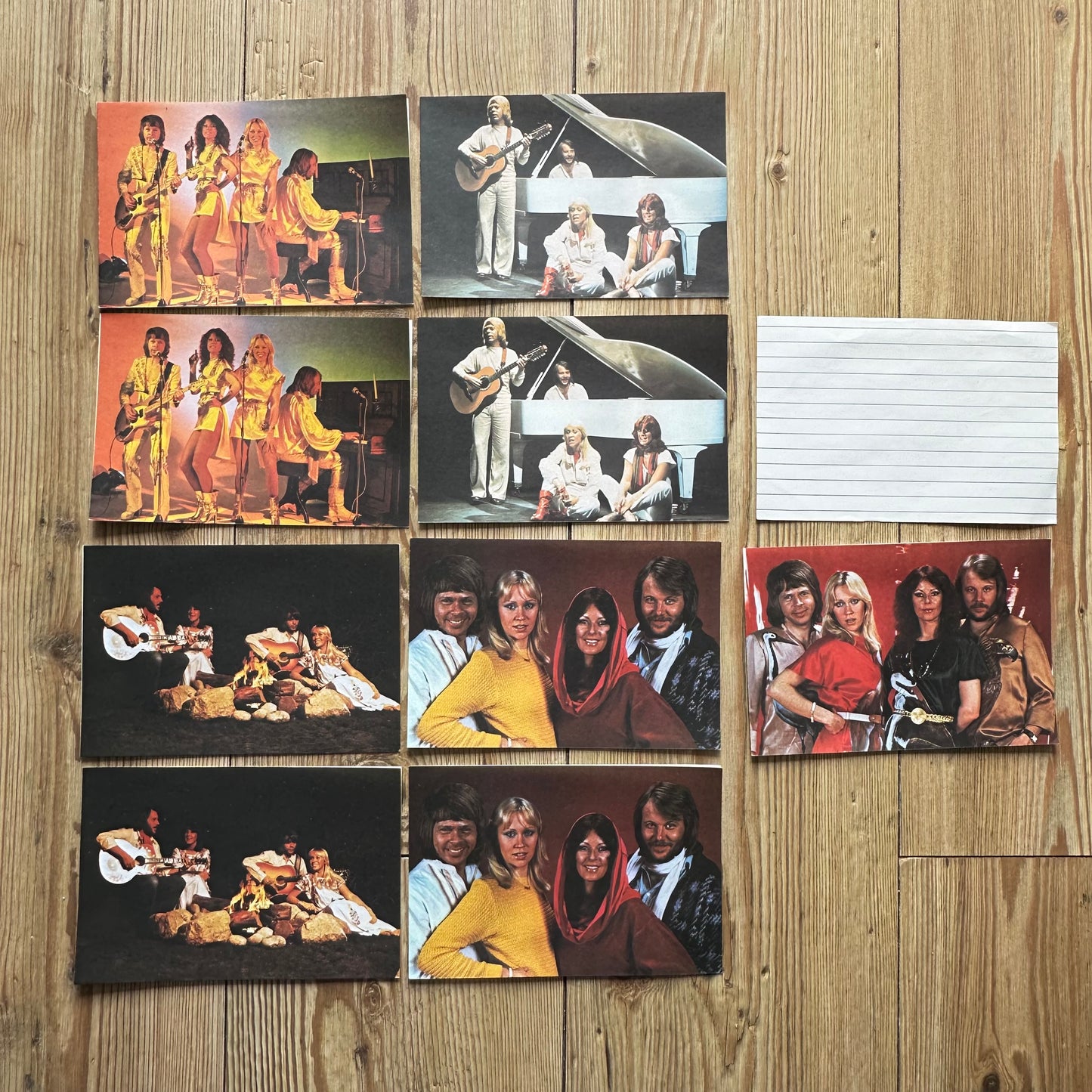 ABBA brevpapir / kort
fra 1970-tallet