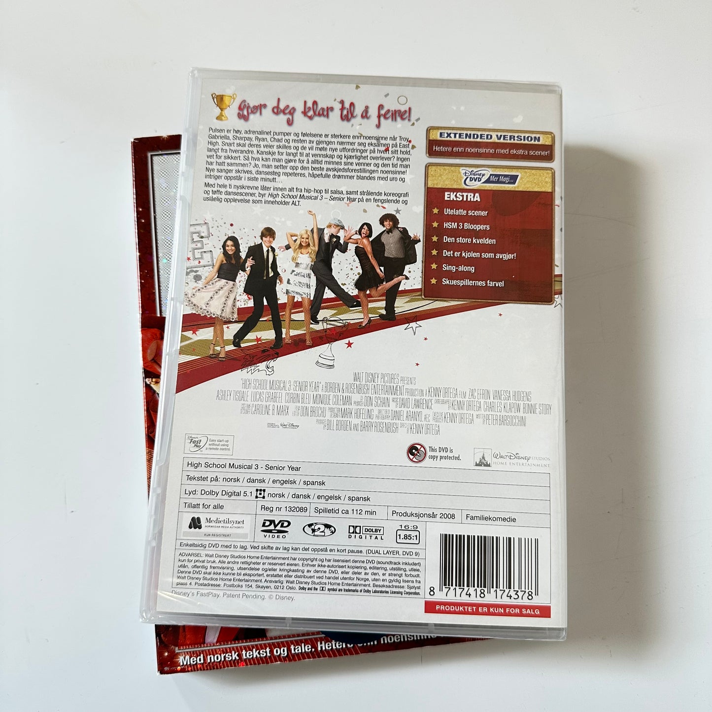 High School Musical 3 Extended Edition (DVD) - Ny i plast !