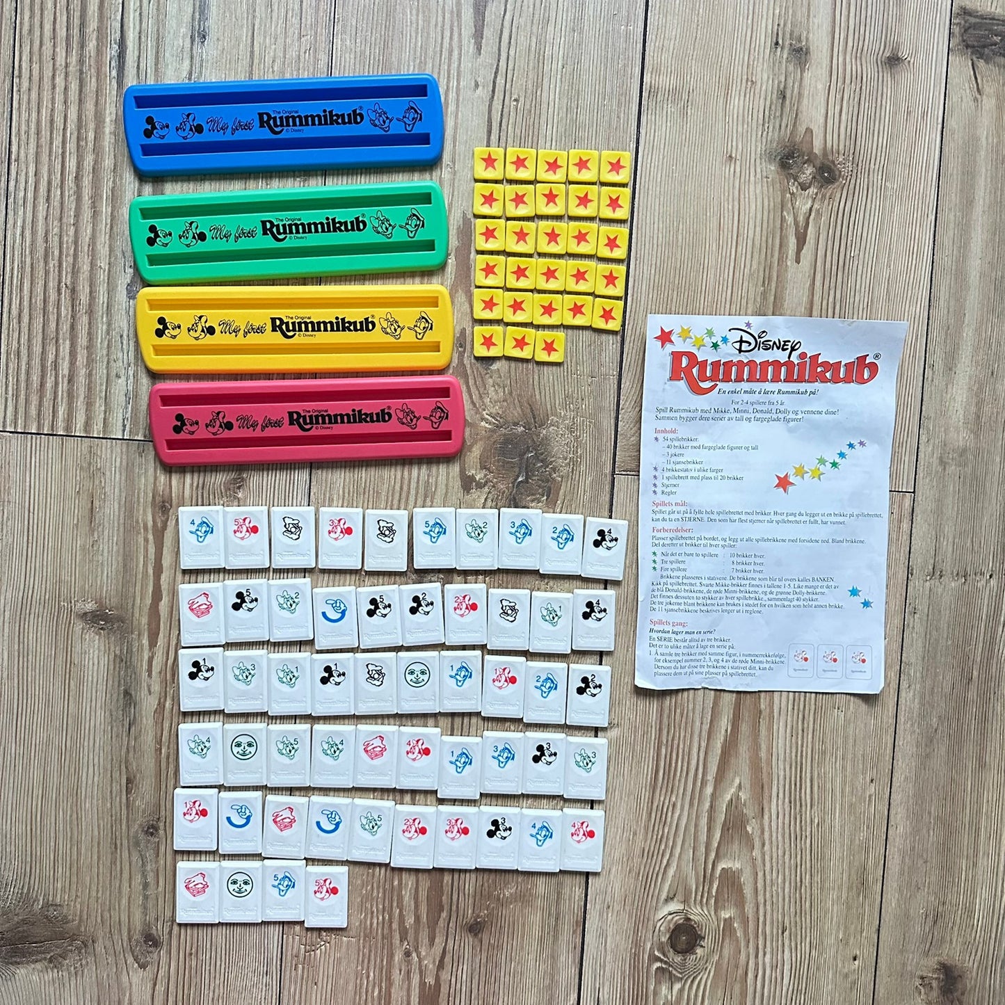 Disney Rummikub (Norsk utgave fra 1993) - Komplett !