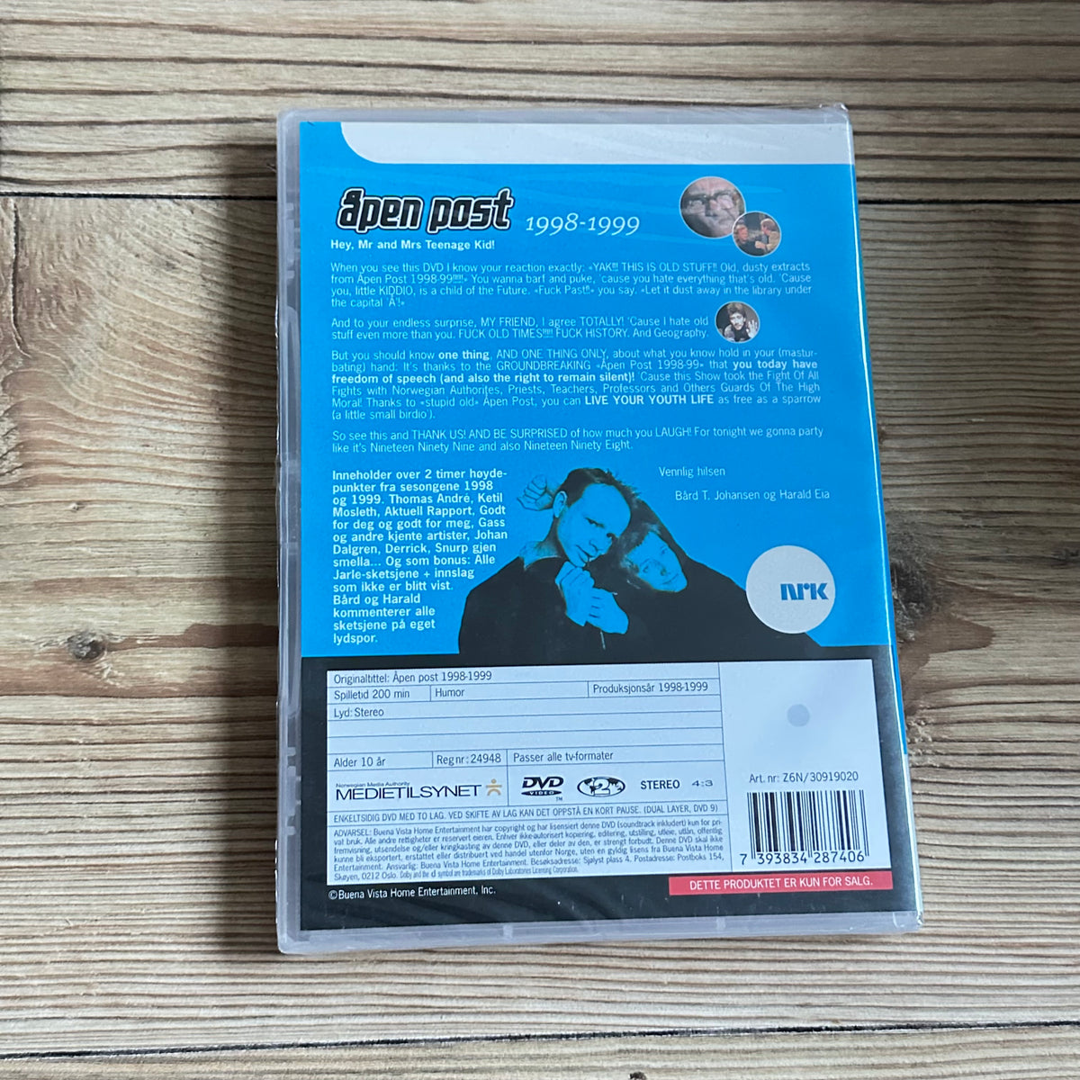 åpen post 1998-1999(DVD) - Ny i plast!