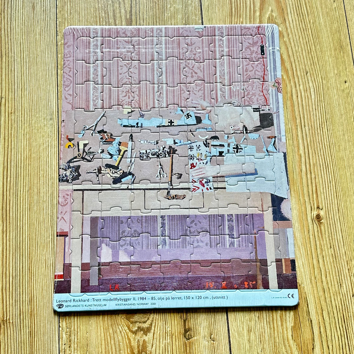 Puslespill Leonard Rickhard - Trett modellflybygger II (1984-85) forseglet