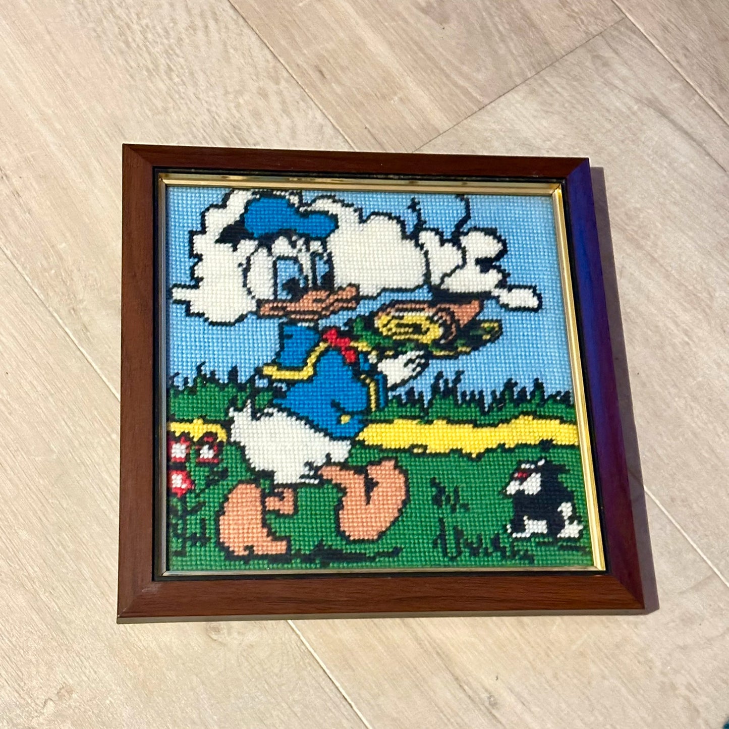 Vintage Disney - Gamle broderte bilder i ramme