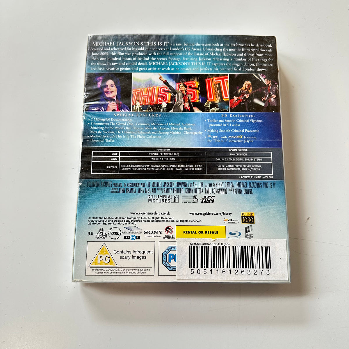 This is it - Michael Jackson (Blu-ray) - Ny i plast !