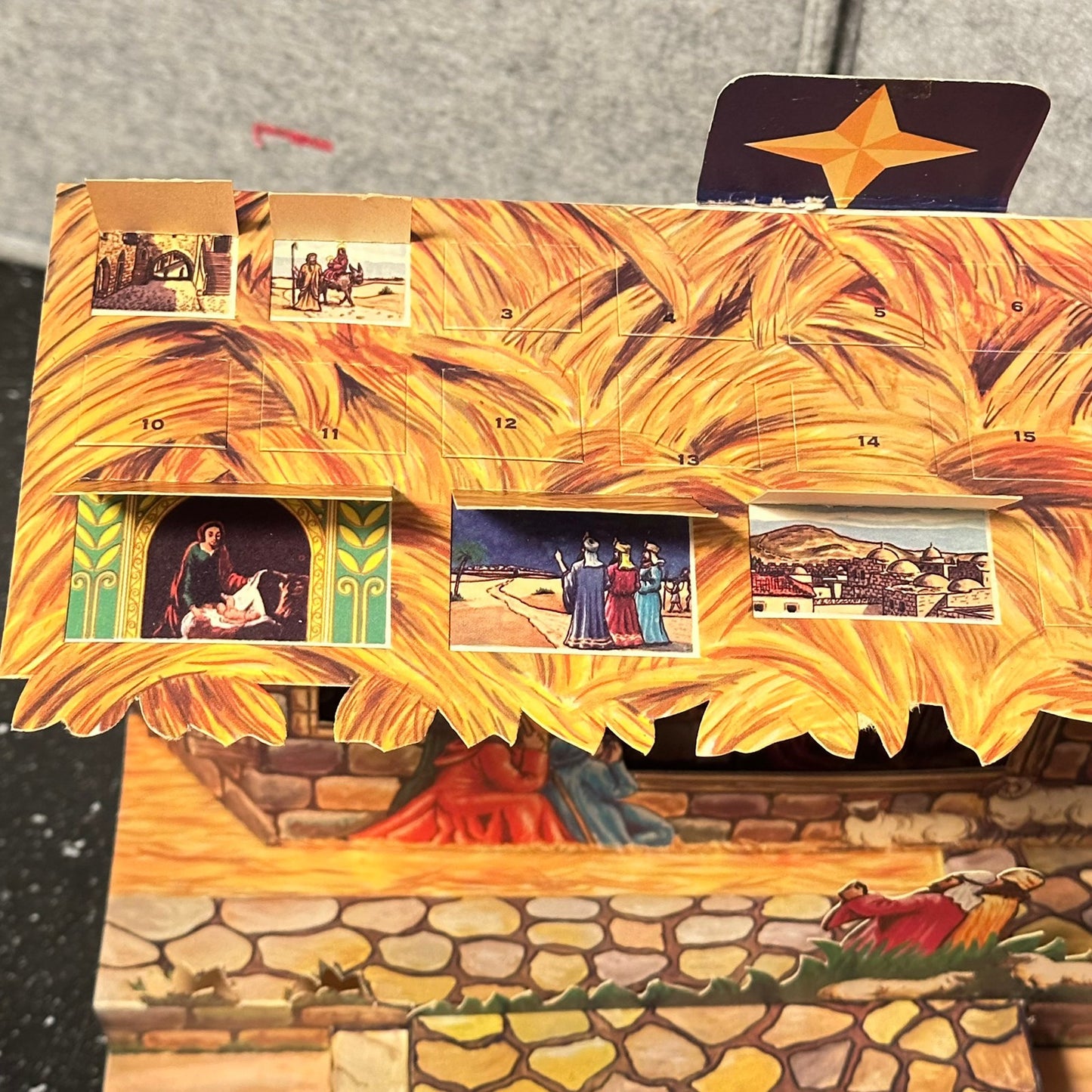 Gammel 3D julekalender fra BØRREHAUG & CO, OSLO