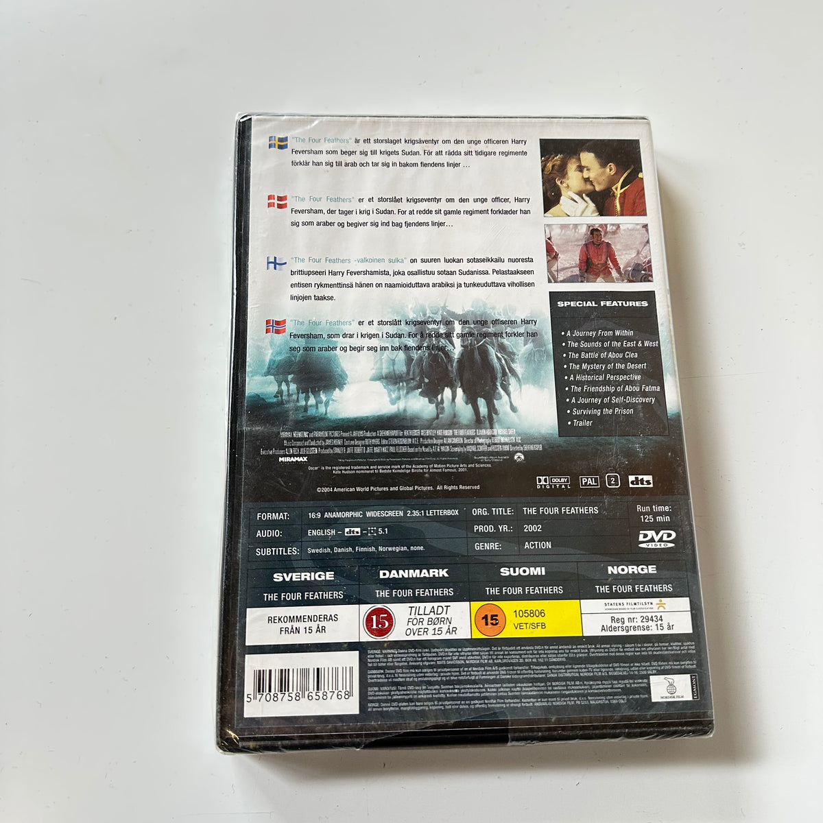 The four feathers (DVD) - Ny i plast !