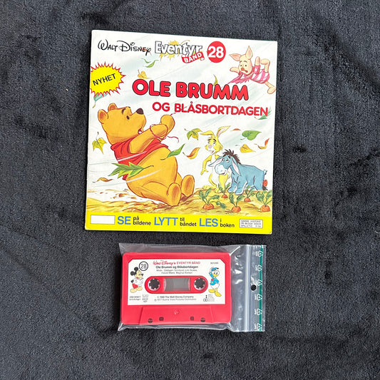 28 Disney Eventyrbånd - Ole Brumm og blåsbortdagen (hvit bok)