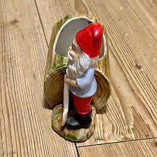 Gammel julepynt, Nisse med stubbe i porselen.