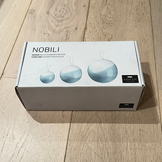 Kähler Nobili Julekuler 3-pk Jade Grønn